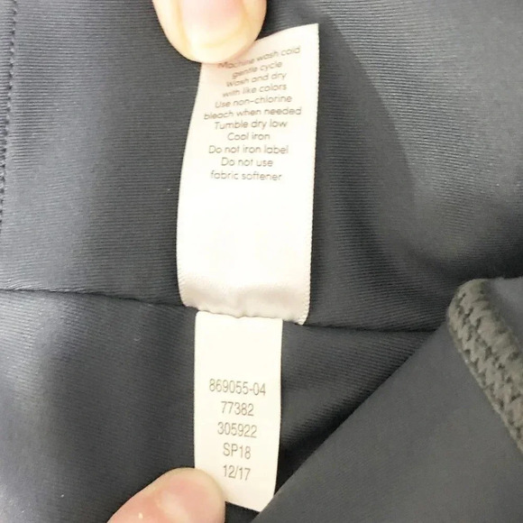 Athleta Slate Blue Crop Athletic Leggings Size Medium - Picture 7 of 7